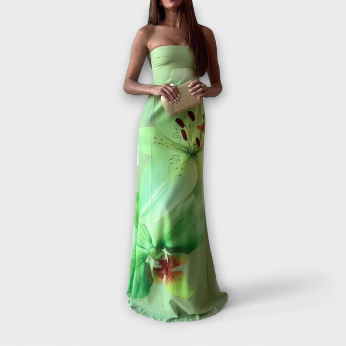Zadie | Off-Shoulder Satin Maxi Dress