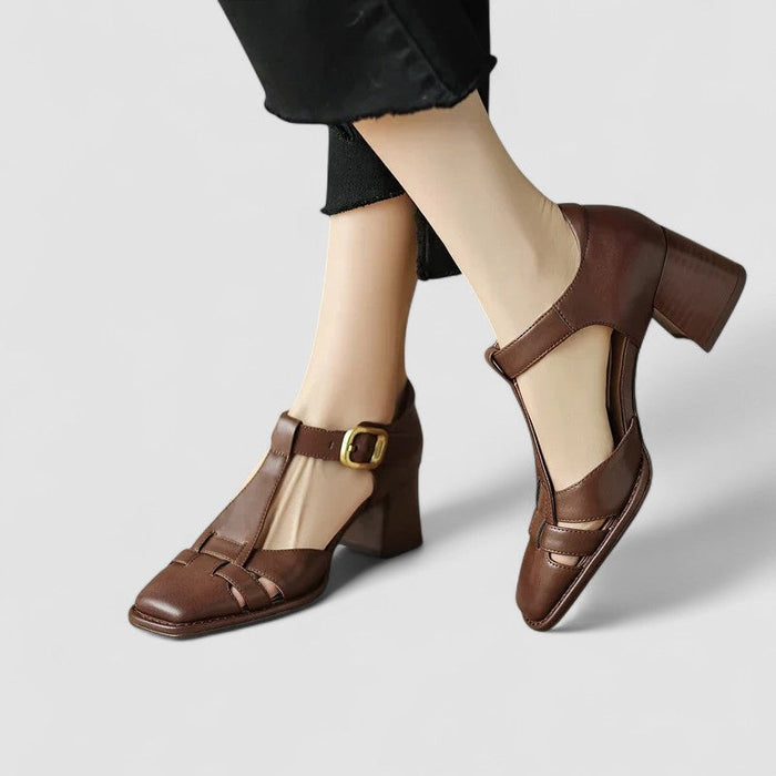 Orthopaedic T-Bar Block Heels