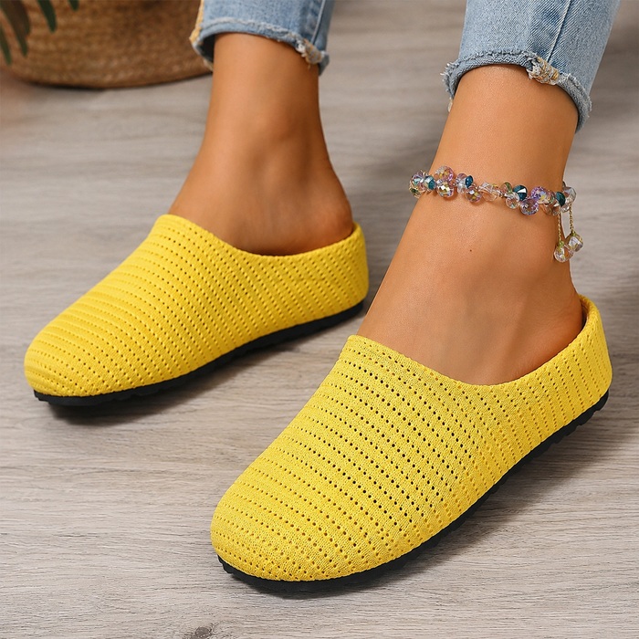 Marlowe | Breathable Knit Slip-On Mules