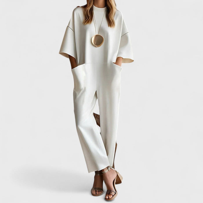 Emmy | Elegant Short-Sleeve Jumpsuit