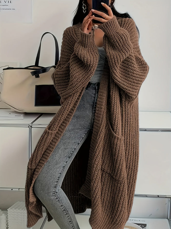 Long Cardigan with Pockets