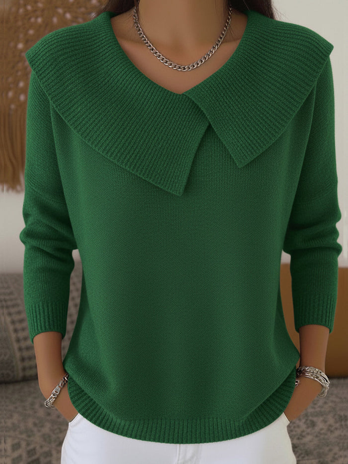 Green Peter Pan Collar Jumper