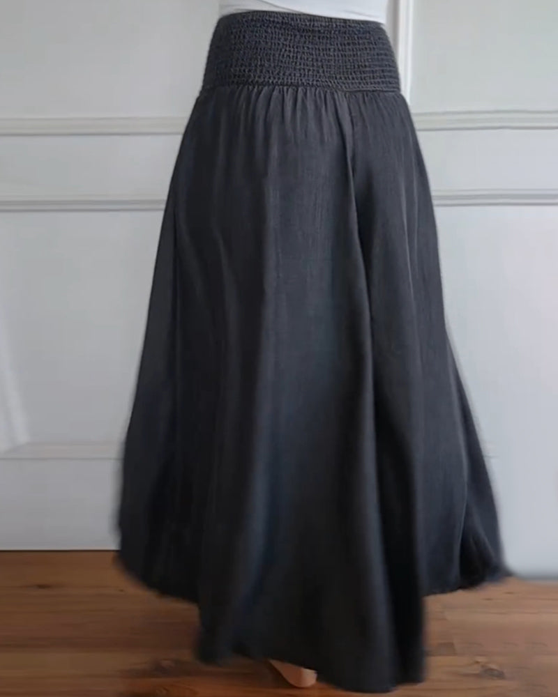 Trousers you can sit down in.