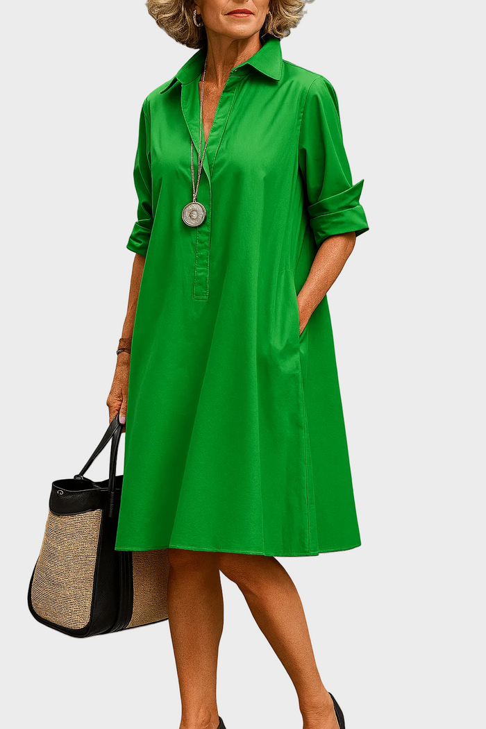 Astrid | Emerald Midi Dress