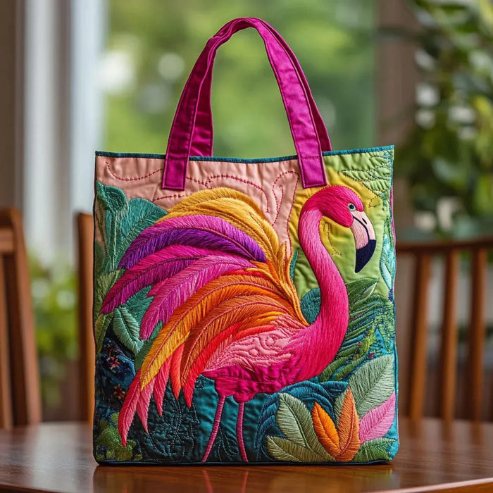 Handcrafted Bag - Pink Flamingo