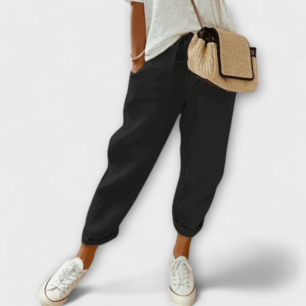 Trousers you can sit down in.