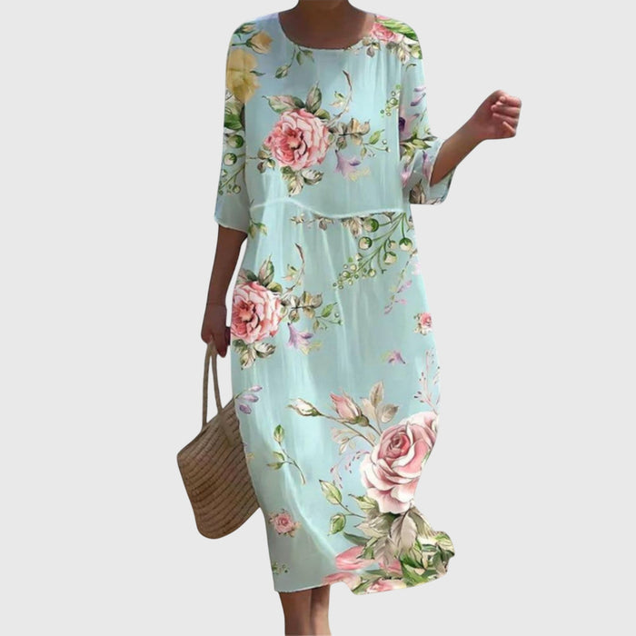 Elegant Floral Maxi Dress