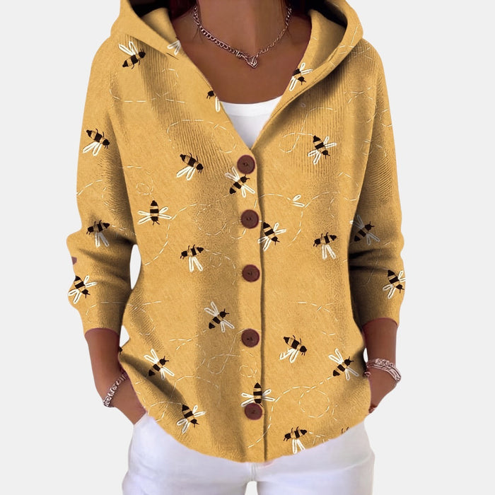 Bee Hooded Cardigan