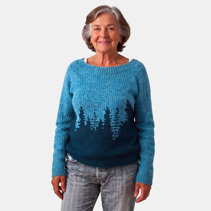 Blue Fir Nordic Jumper