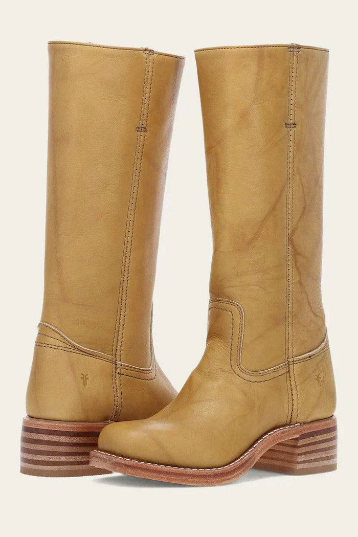 Jane | Tall Pull-On Boots with a Stacked Heel