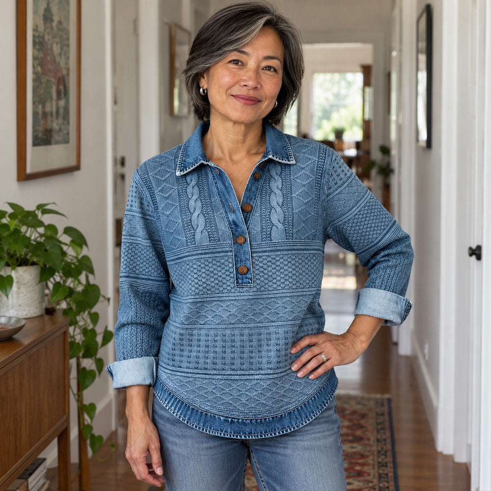 One blouse, from coffee to dinner.