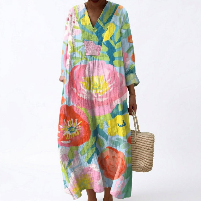 Emmy | Women's Flattering Printed Summer Dress