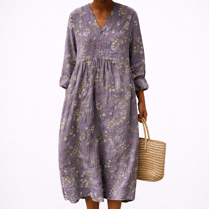 Eugenie | Women's Flattering Printed Summer Dress
