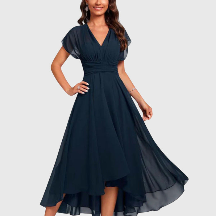 V-Neck A-Line Dress