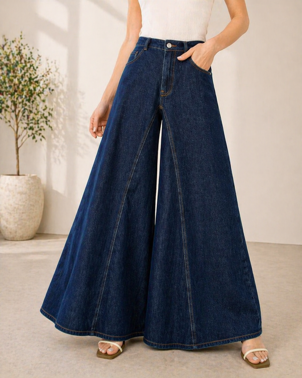 Trousers you can sit down in.