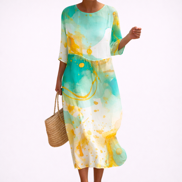 Orla | Women's Chic Flowy Maxi Dress
