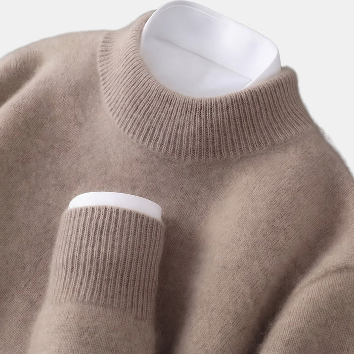 Sand High-Neck Jumper