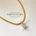 Tuathla | Rhinestone Pendant Necklace