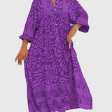 Maxi Dress with Elegant Print