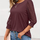Beatriz | Elegant Blouse with Openwork Sleeves