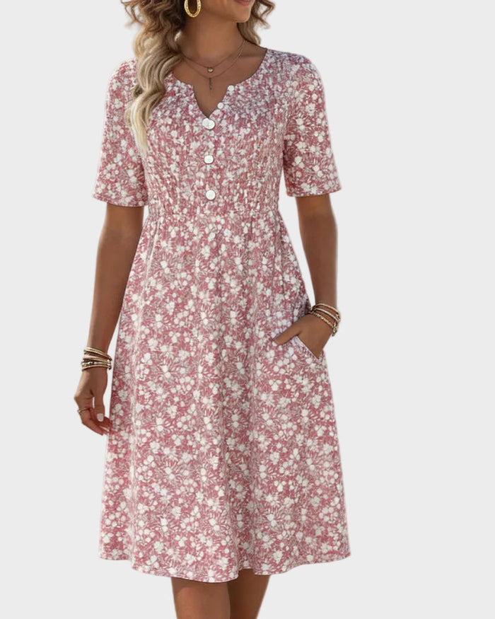 Carmen | Light and Flowy Floral Midi Dress