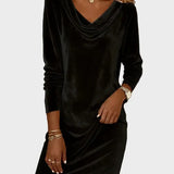 Rosina | Flowy Velvet Dress