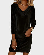 Rosina | Flowy Velvet Dress
