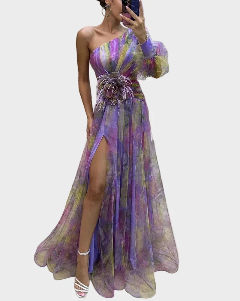Nadine | Elegant Dress for Women Fuchsia, photo studio
