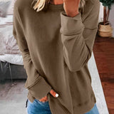 Mocha Round-Neck Jumper