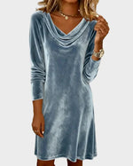 Rosina | Flowy Velvet Dress