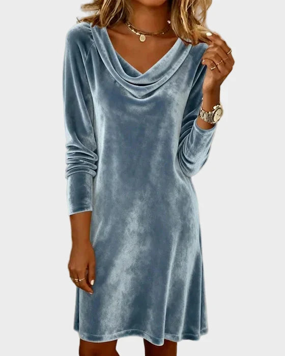 Rosina | Flowy Velvet Dress