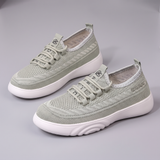 Annette | Slip-On Knit Sneakers with Elastic Ties