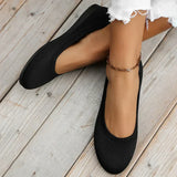 Frieda | Rib-Knit Slip-On Ballet Flats