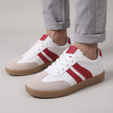 Bijoura | Retro Laced Trainers with a Contrast Toe Cap