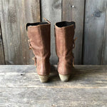 Giana | Mid-Calf Boots with a Fold-Over Cuff and Block Heel