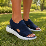 Soleva | Knit Platform Comfort Sandals