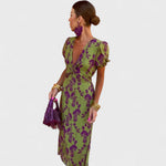 Verity | Floral Tie-Front Wrap Dress