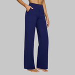 Olivia | High-Rise Wide-Leg Stretch Pants with Pockets