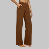 Olivia | High-Rise Wide-Leg Stretch Pants with Pockets