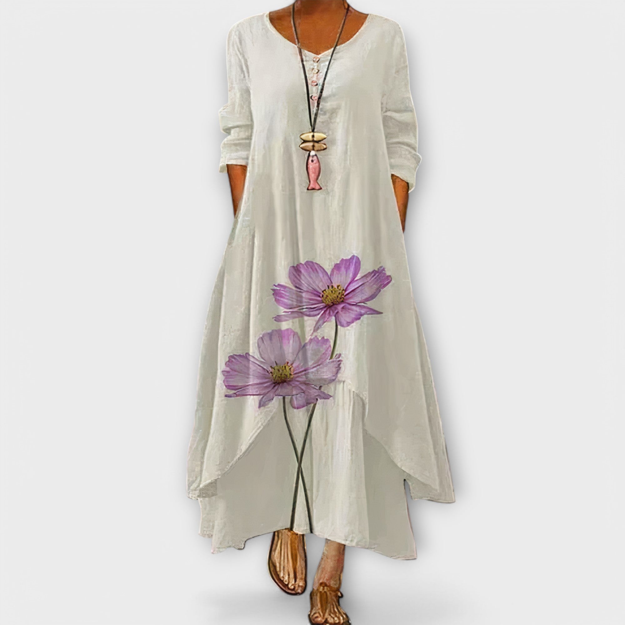 Millie | Stylish Dress Lavender Flower, photo studio