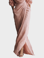 V-Neck Linen Maxi Dress