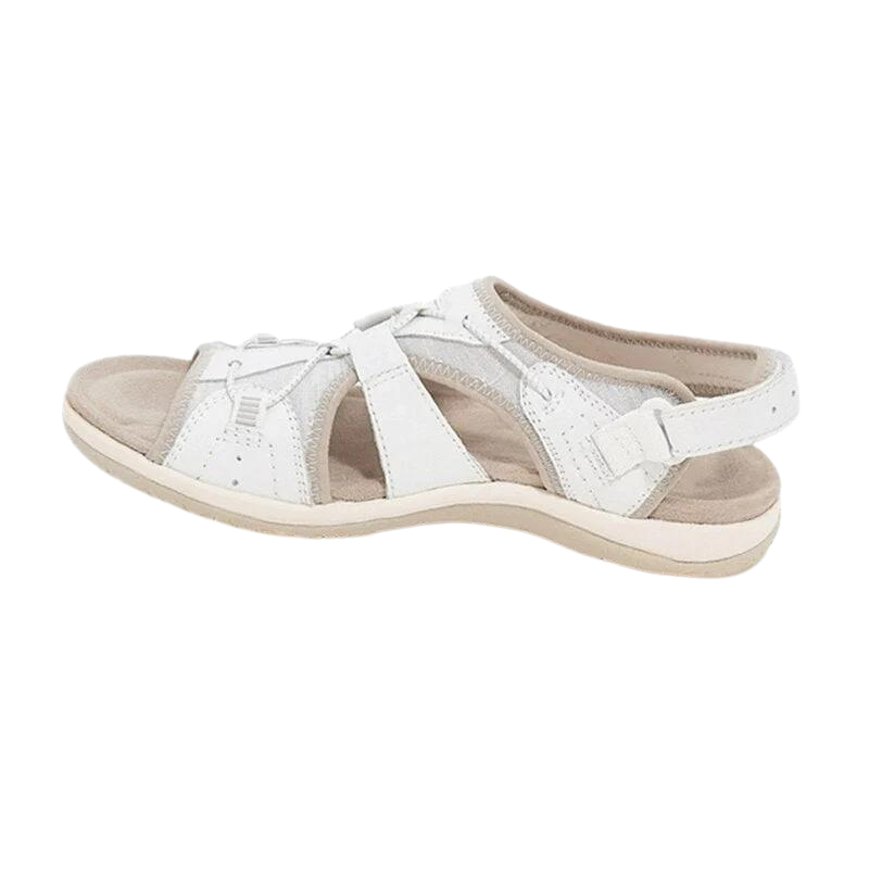 Ursula Orthopaedic Sandals White, photo studio