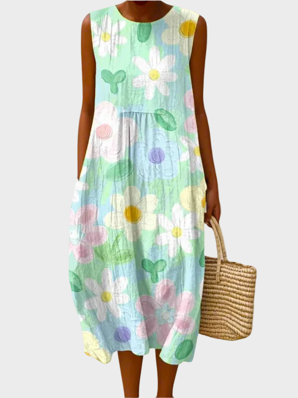 Joanne | Effortless Midi Dress Multicolour, photo studio