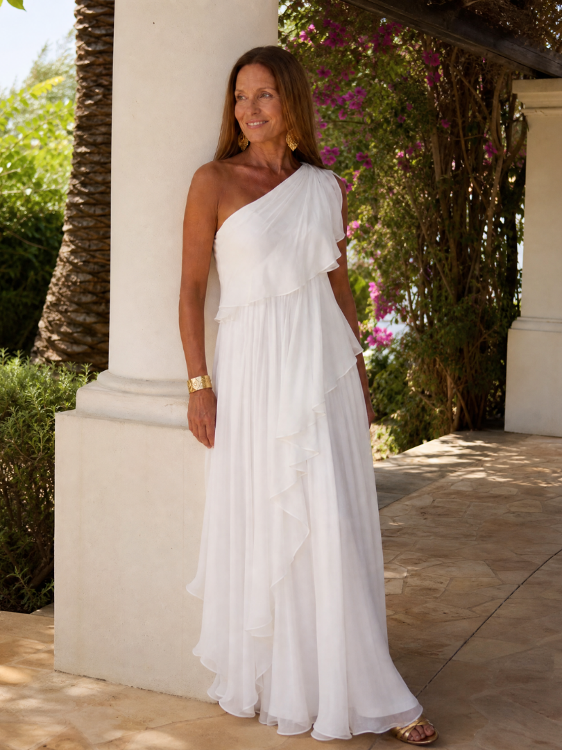 Talia | Maxi Dress with Cascading Ruffles