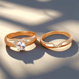 Dervla | Heart Halo Duo Ring