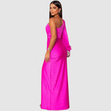 Meredith | Elegant One-Shoulder Maxi Dress