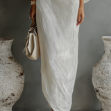 Alice | One-Shoulder Linen Maxi Dress