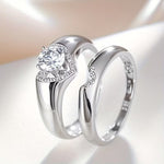 Dervla | Heart Halo Duo Ring