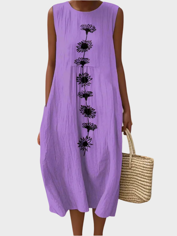 Naomi | Effortless Midi Dress Multicolour, photo studio