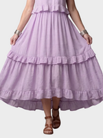 Kathleen | Open-Back Maxi Dress with Ruffles